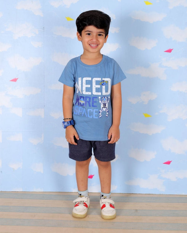 Need Some Space Boys T-Shirt And Shorts Set - KCW-AN-NSSH-1-2