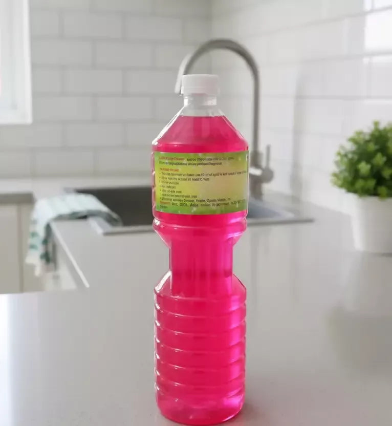 Lashika Herbal Floor Cleaner – Rose Fragrance with Powerful Herbal Cleaning (1 L) Mahathi Enterprises