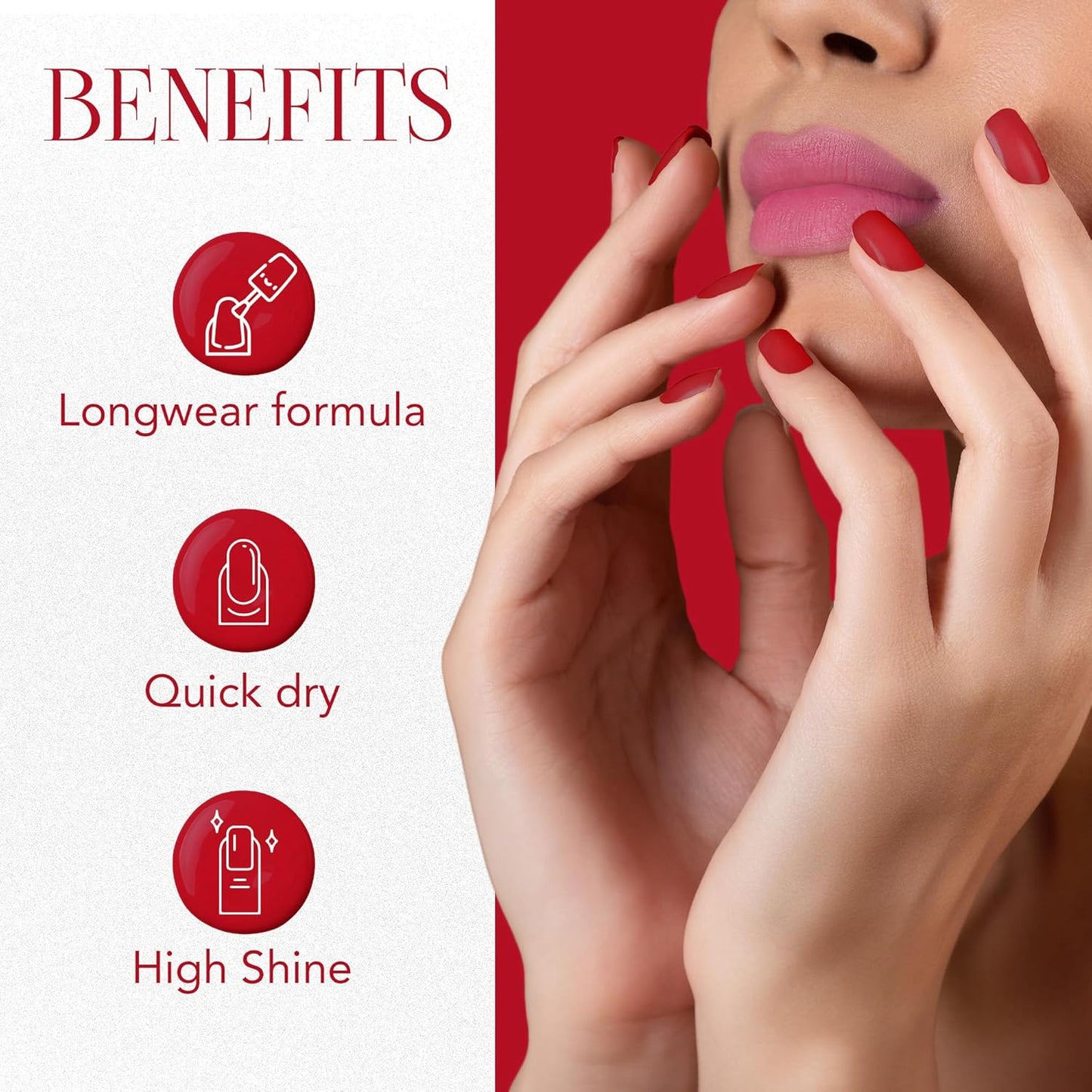 Og Beauty Red Carnival Mattify Nail Paint (10 Ml 1 Pc)