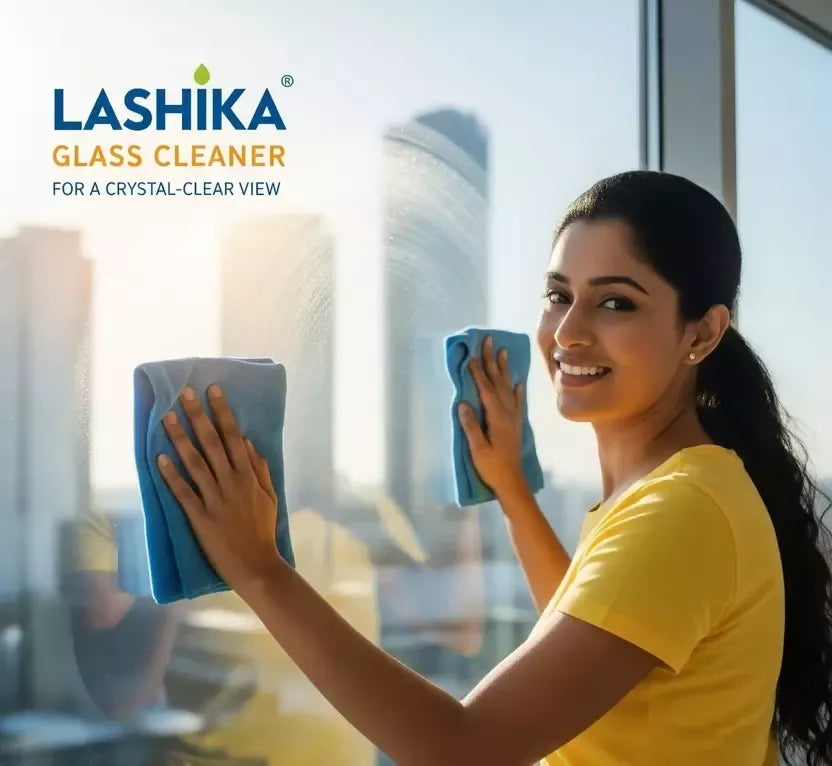 Lashika Glass Cleaner – Streak-Free Shine with Brightening Action (500 ml) Mahathi Enterprises