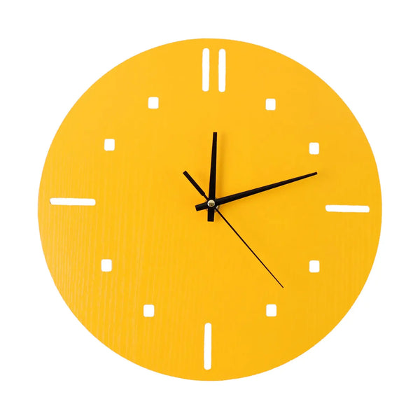 Modern Round Wall Clock Stylish And Silent Non-ticking Decorative Timepiece (1 Pc) HP DD