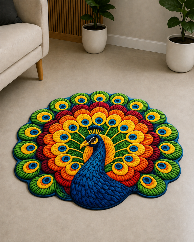 25X25 Inches Modern Decorative Door Mat | Water Absorbent Floor Mat for Living Room.