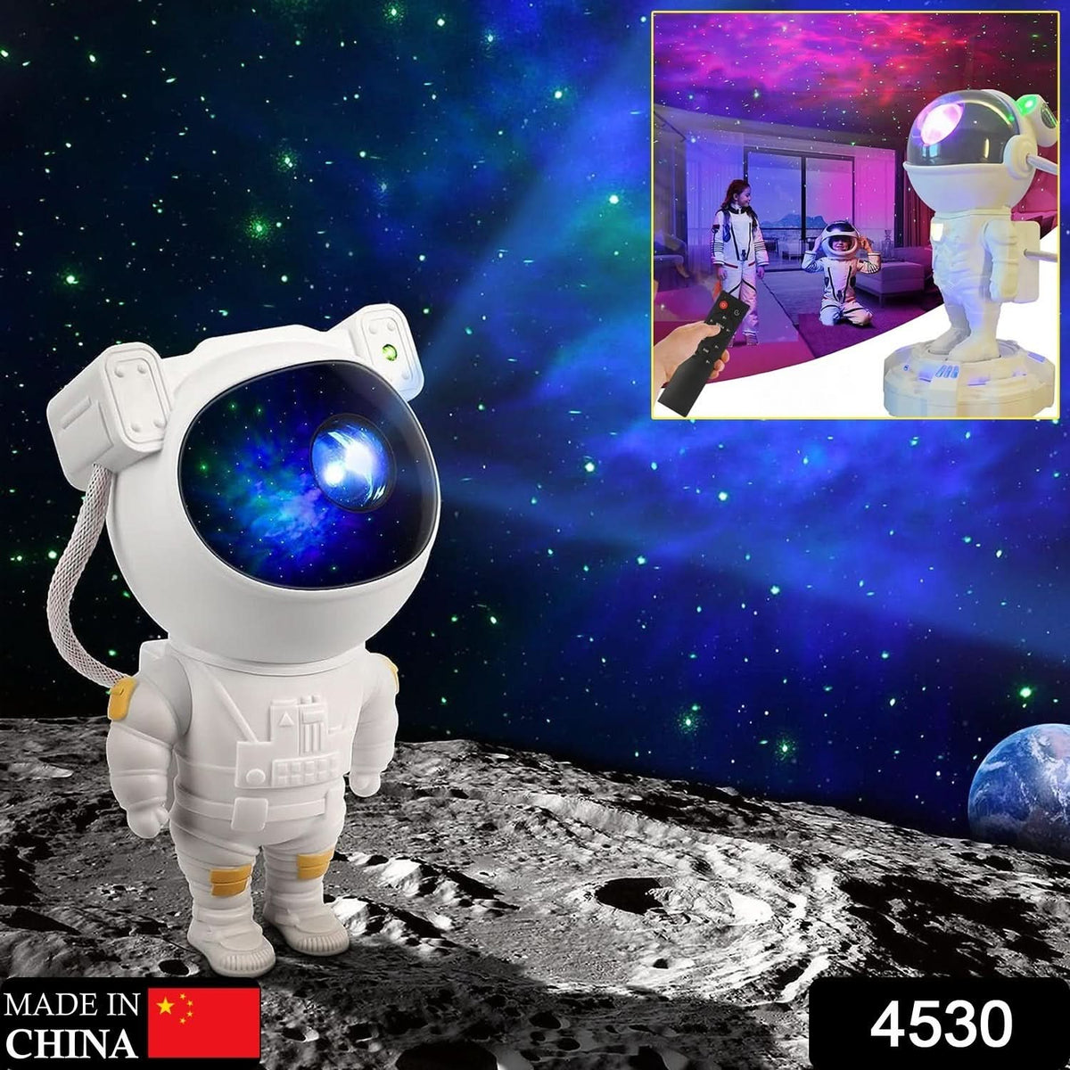 Robot Sky Space Stars Light Astronaut Galaxy Projector HP DD