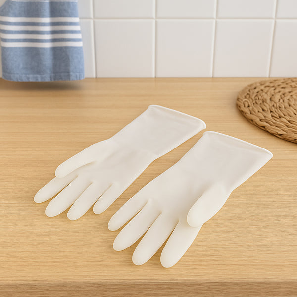 Medium Reusable Household Cleaning Gloves for Dishwashing & Home Care - (2 Pc Set)