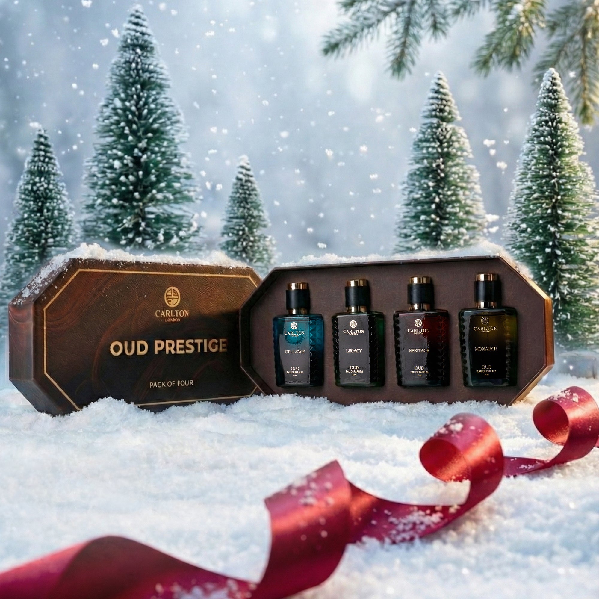 Oud Prestige Luxury Men Perfume Gift (Set Of 4 - 30ml Each) - CLPLG093