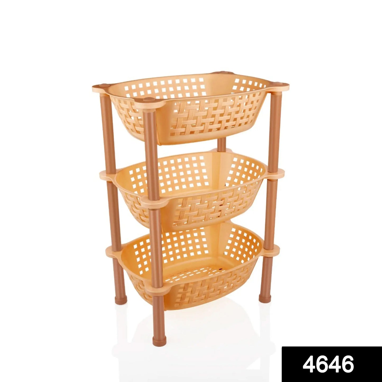 Multipurpose Plastic Storage Rack Organiser - 3 Pcs HP DD