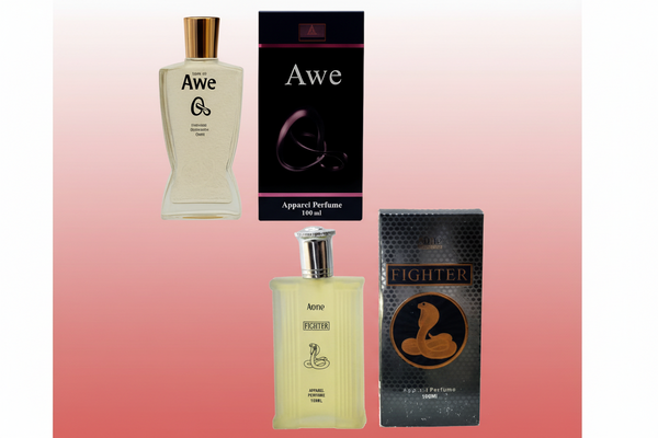 Aone AweQ Perfume and Fighter Perfume 100ml each (pack of 2, 200ml) Gimanifragrances