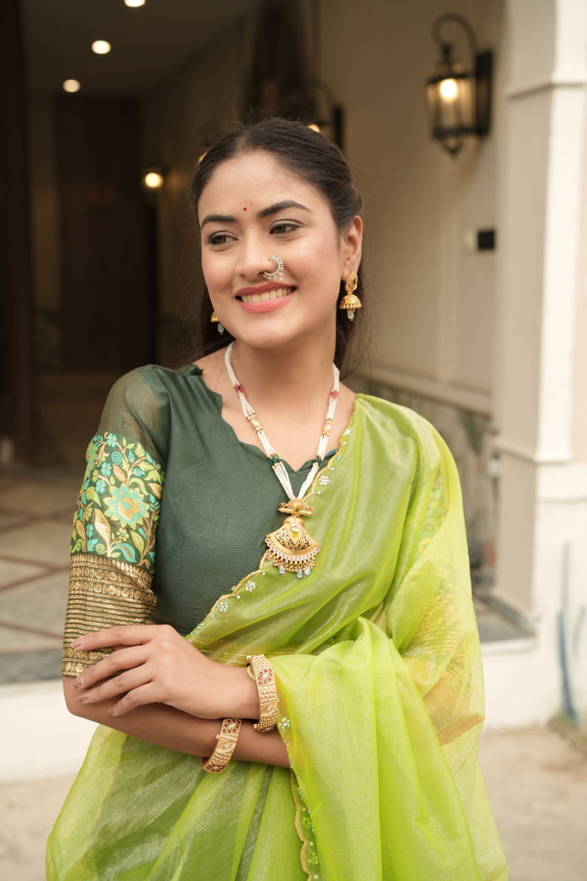 Silk Woven Lehenga Choli With Dupatta Sets