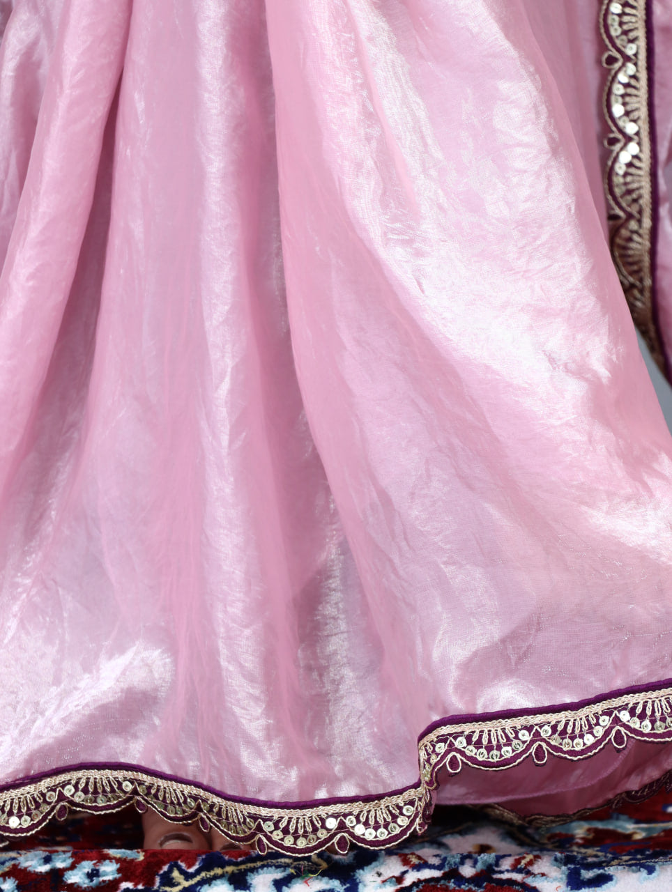 Premium Fendy Silk Saree With Unstitch Velvet Blouse