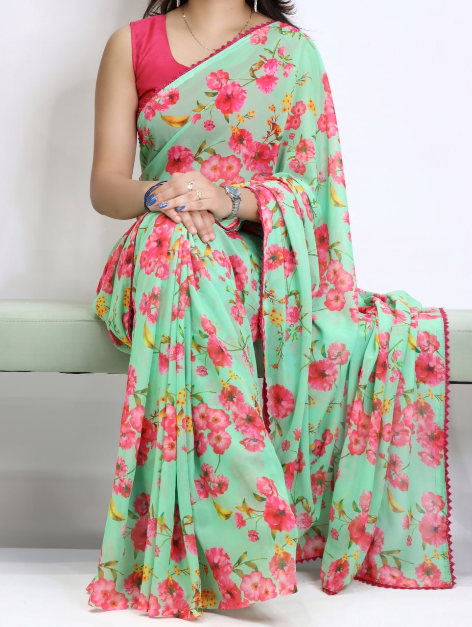 Weightless Floral Sarees