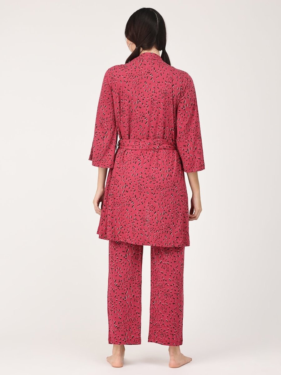 Pink Panther Maternity Robe & Pajama Set - NW-PKPTR-S