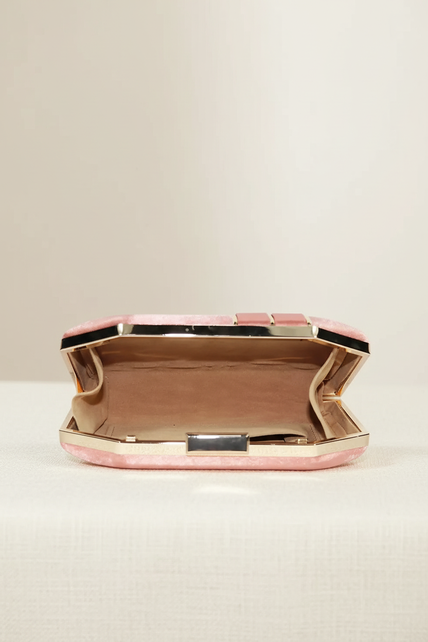 Womenโs Solid Party Box Clutch With Chain And Handle RAYORA ENTERPRISE