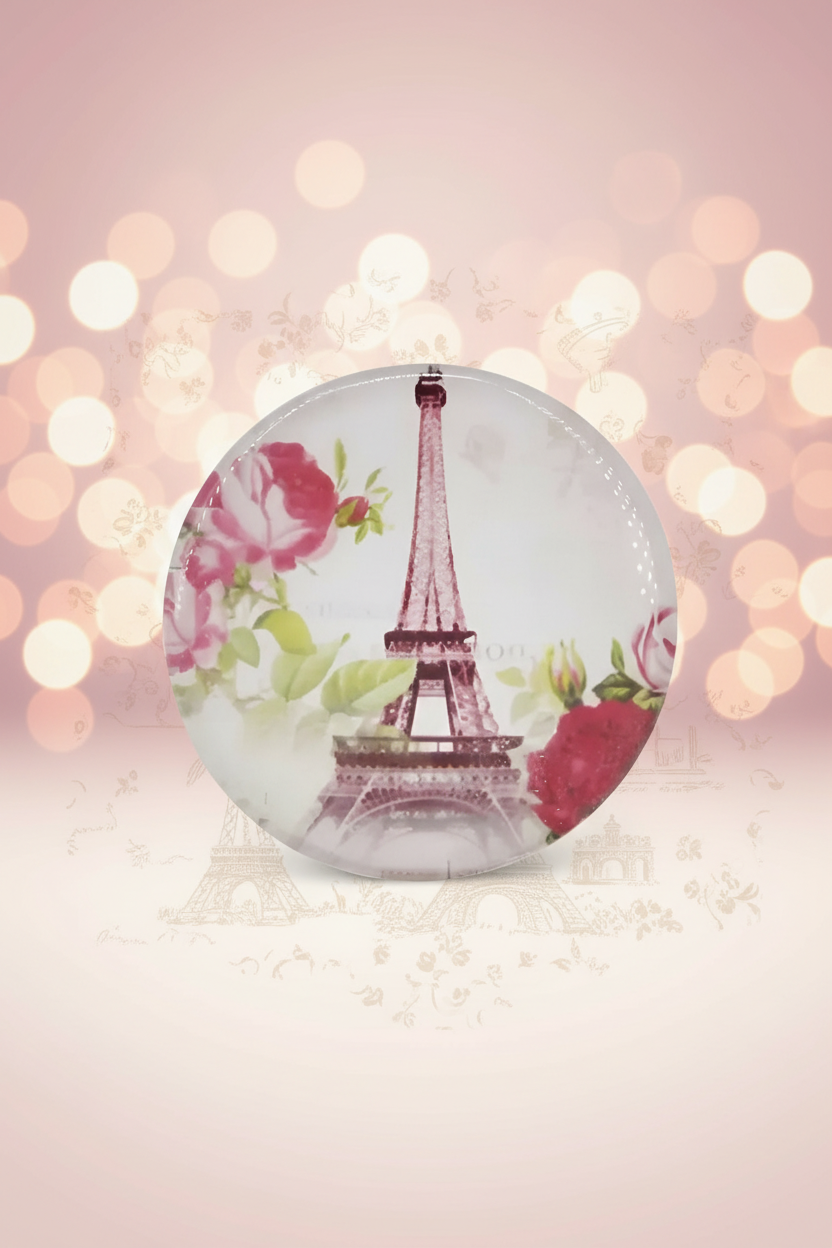 Plastic Magnetic Fridge Sticker (Eiffel Tower Printed) - 1 Pc (Assorted colors) SUPER