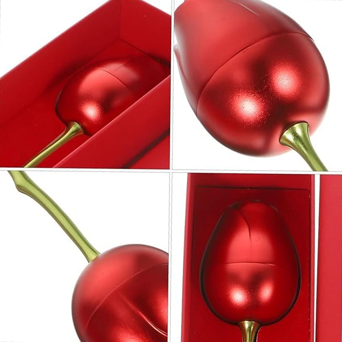 Metal Red Rose Jewelry Box for Couples