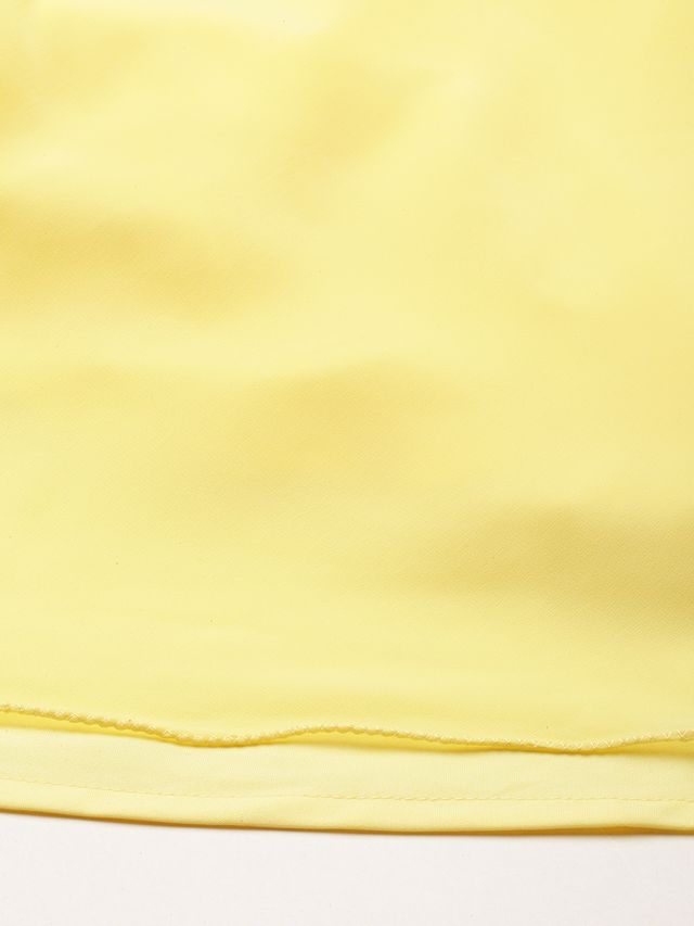 Bollywood Vogue Ready To Wear Yellow Georgette Embroidered Gown