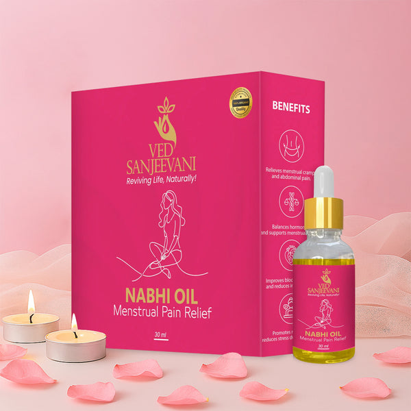 Ved Sanjeevani Nabhi Oil For Menstrual Pain Relief (30ml 1 Pc)