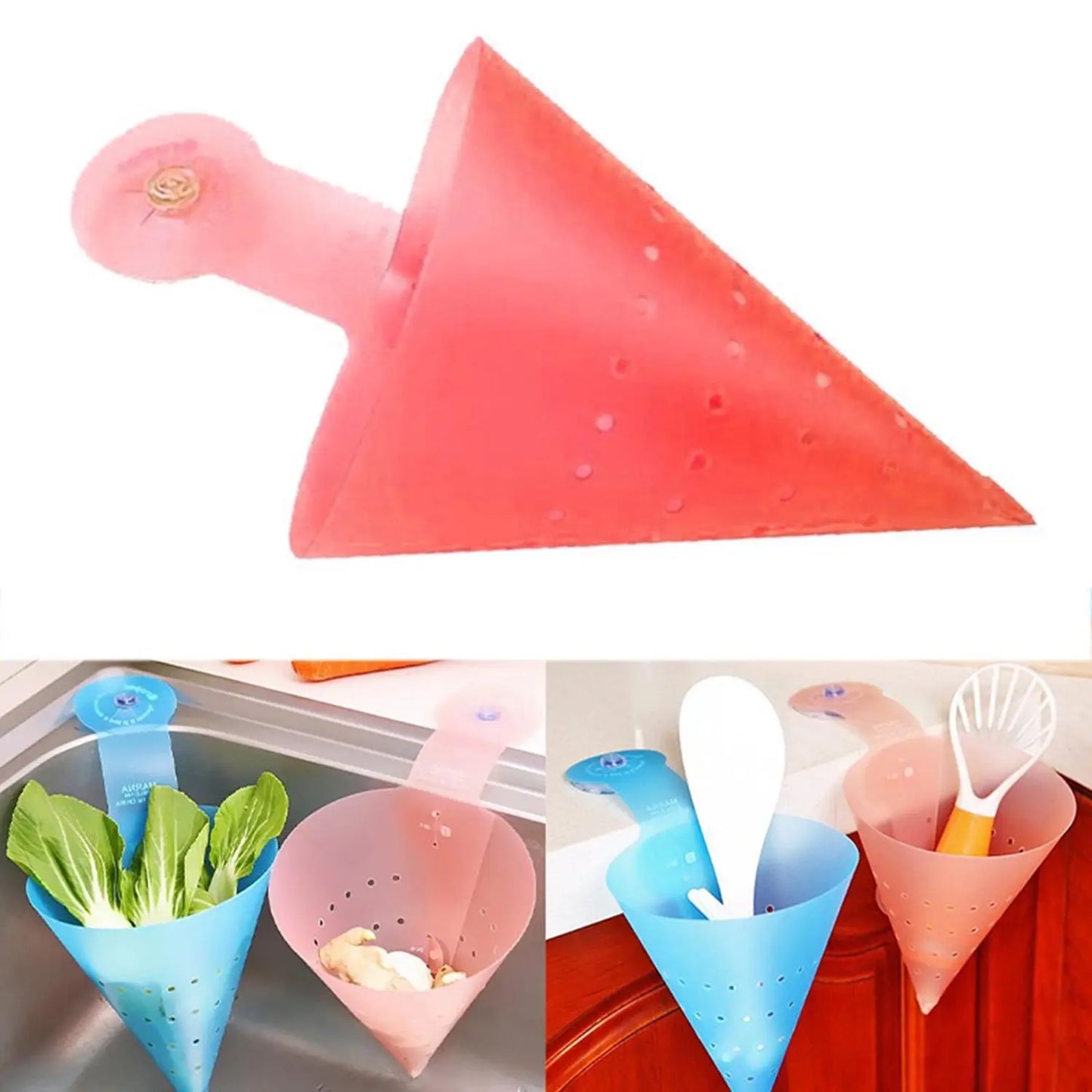 Multipurpose Hanging Sink Corner Strainer With Suction Cup (1 Pc) HP DD