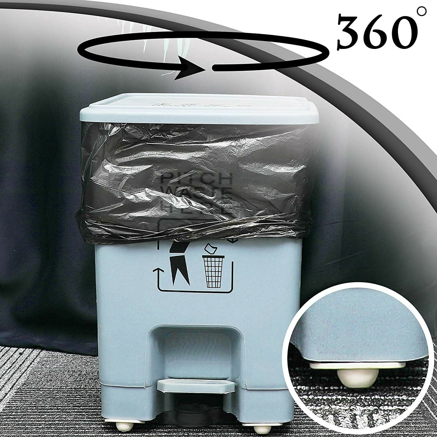 4Pcs Self-Adhesive Mini Swivel Caster Wheels 360° Rotating Universal Wheels for Storage Boxes, Drawers & Furniture Easy Stick-On Rollers for Smooth Movement
