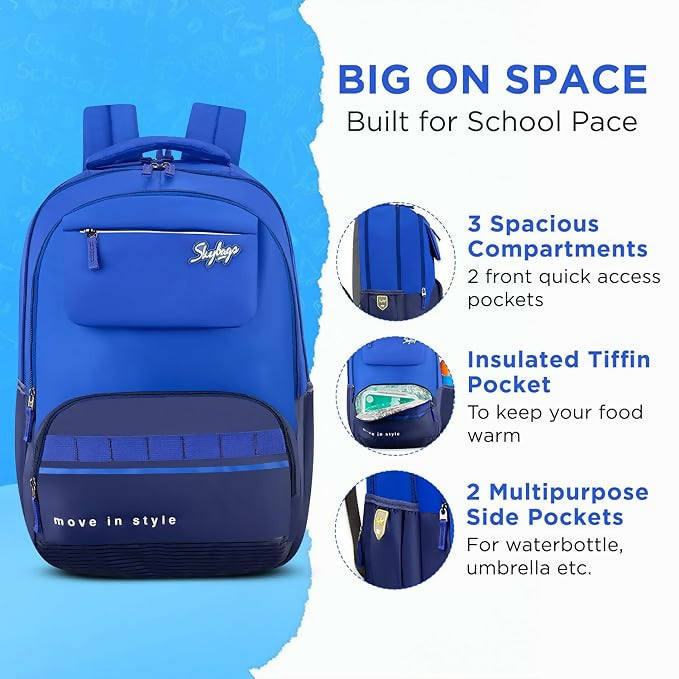 Skybags Bussin 42L Casual Backpack spacious, stylish unisex backpack HalfPe - FW -TPT