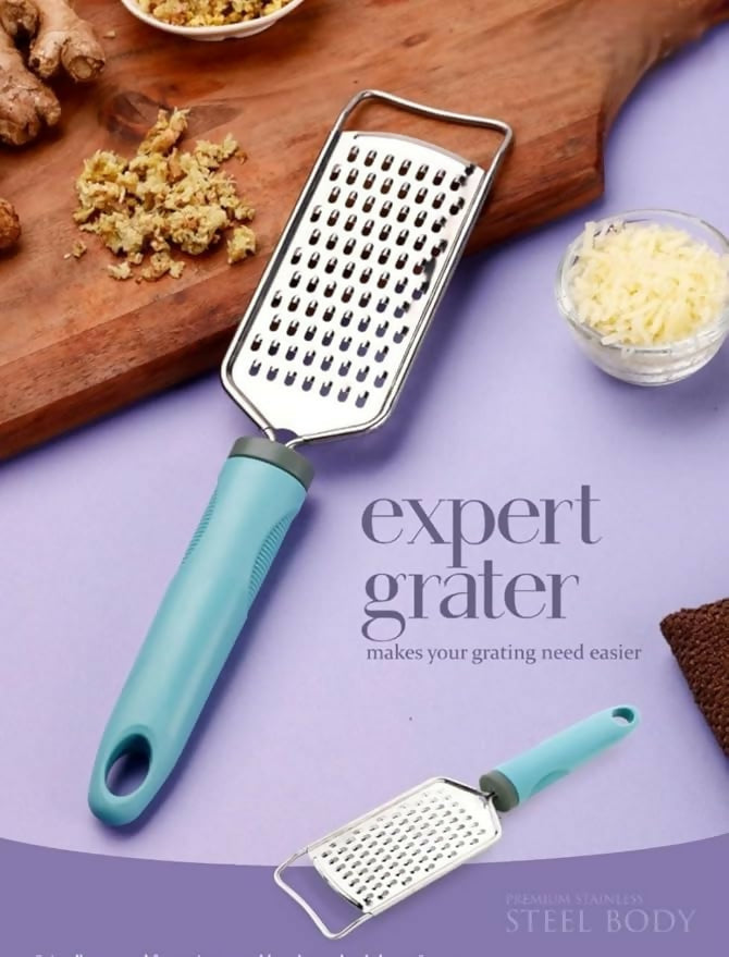 Premium Fine Grater with Sharp Stainless Steel Blades – Multipurpose Kitchen Grating Tool HalfPe - FW -TPT