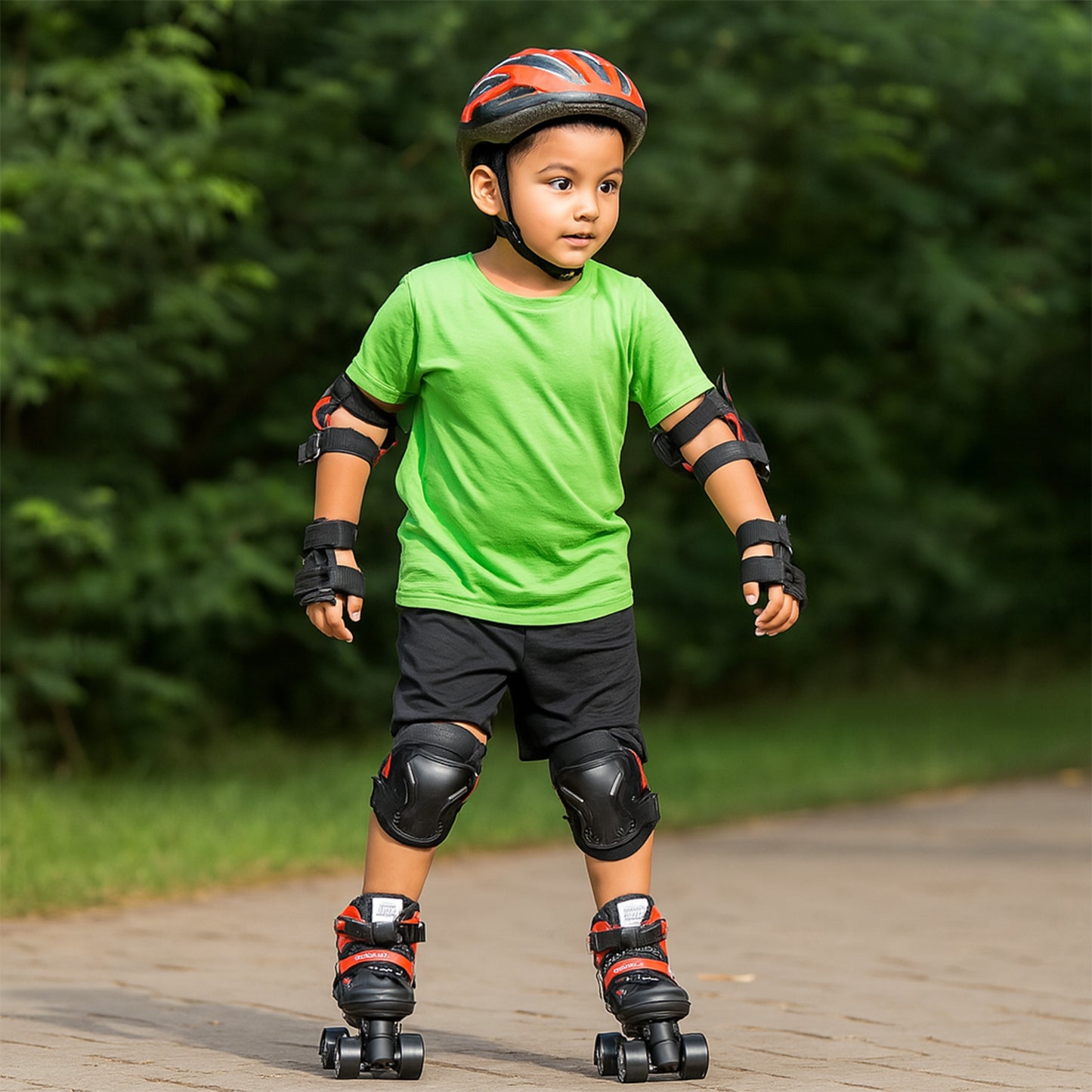 Adjustable Quad Roller Skates For Kids (1 Pair)