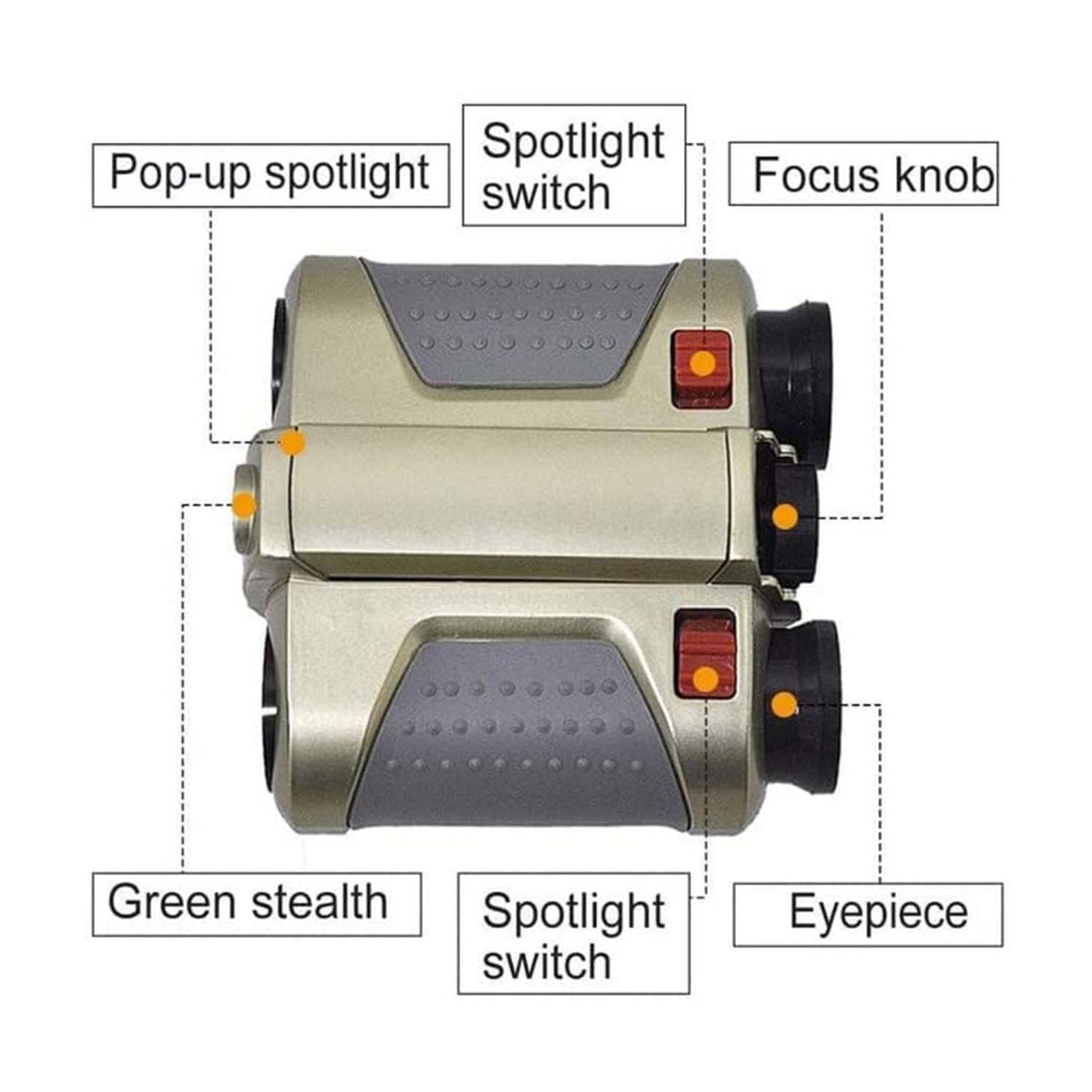 Kids Night Scope Toy Binoculars With Pop-up Spotlight (1 Pc)