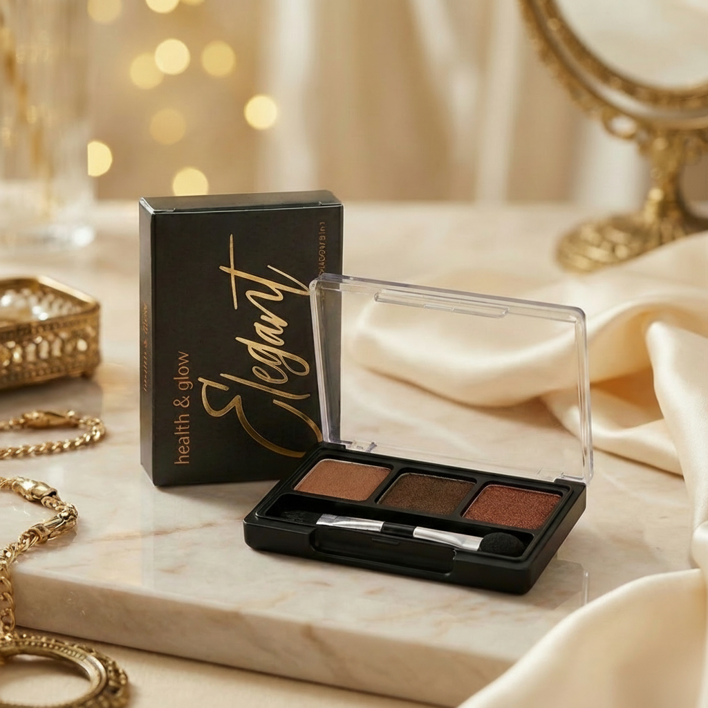 Health & Glow eyeshadow palette 3 in 1 elegant