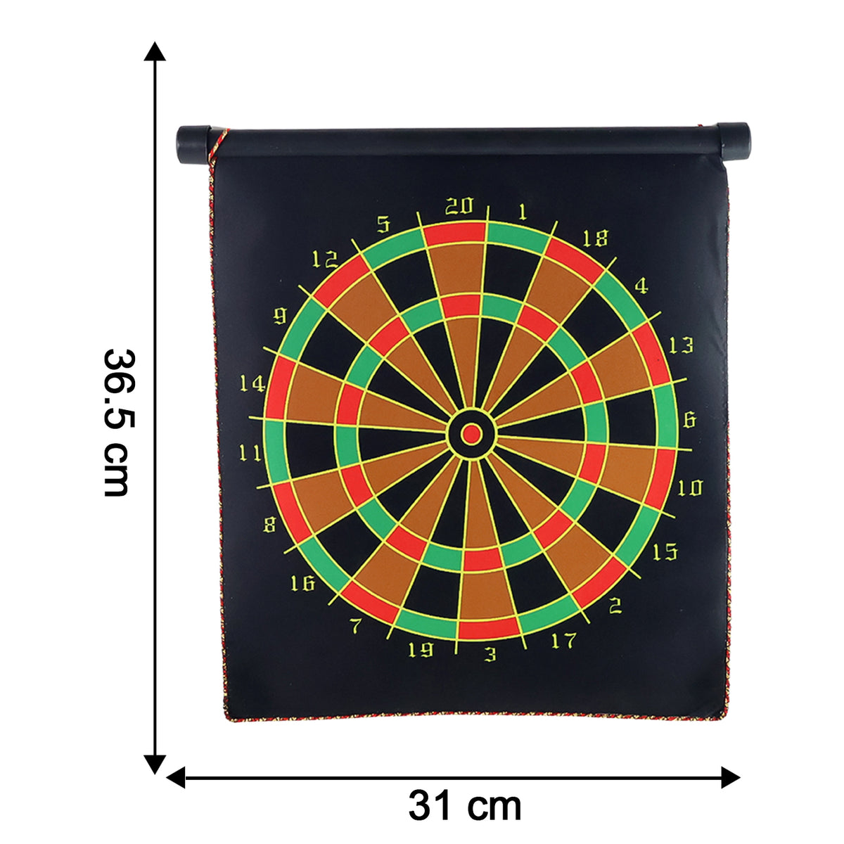Magnetic Roll-up Dartboard Game - (12-inch Set)
