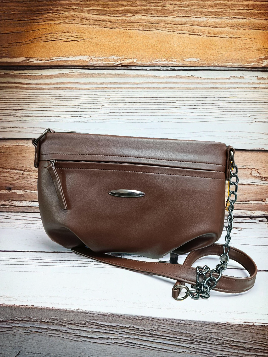 Elegant Brown Women's Fashion Sling Bag for parties / office(TPT) Lucky Bags