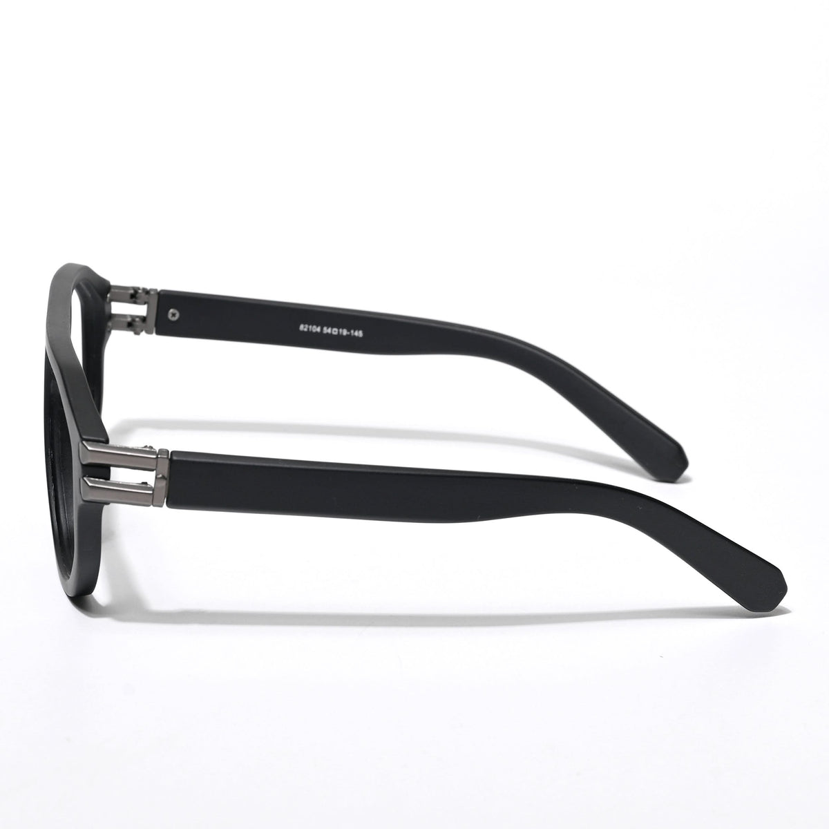 Shadow Matte Black Wayfarer Eyeglasses for Men and Women - side view
