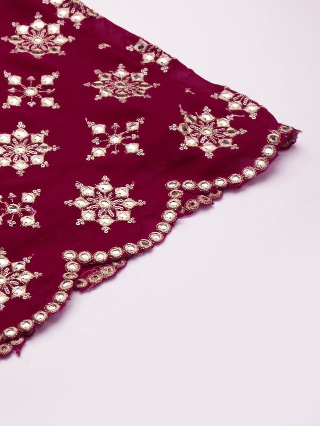 Bollywood Vogue Ready To Wear Pink Embroidered Co Ords Set