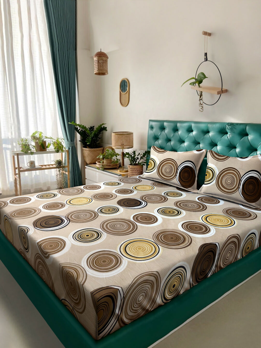 GAURA Soft Micro Polyester Double Bedsheet for Double Bed – Lightweight, Durable & Easy Care Fabric (218 x 240 cm) PANCHAJANYA FASHIONS