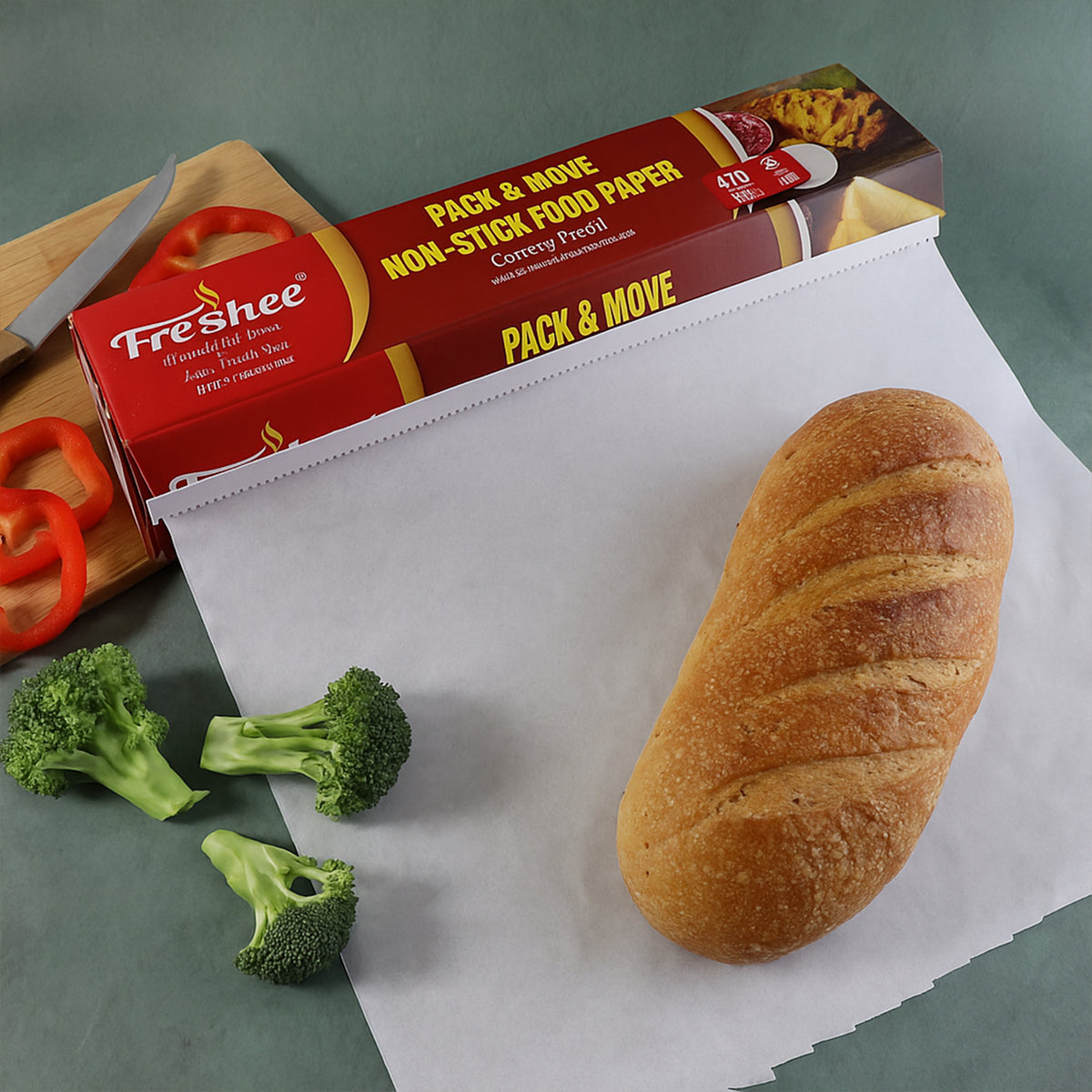 Freshee Pack & Move Non-stick Food Paper 40 Meter + 5 Meter Free (Total 45 Meter)(Width 300mm)