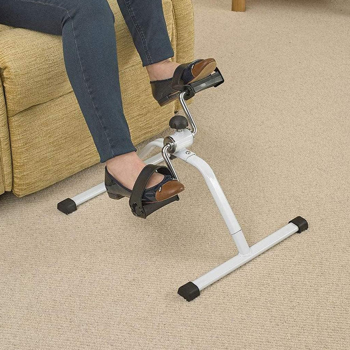 Mini Pedal Exerciser for Home Workout – Portable Fitness Cycle Machine for Legs &Arms Exercise, Physiotherapy, and Office Use (1 Pc)