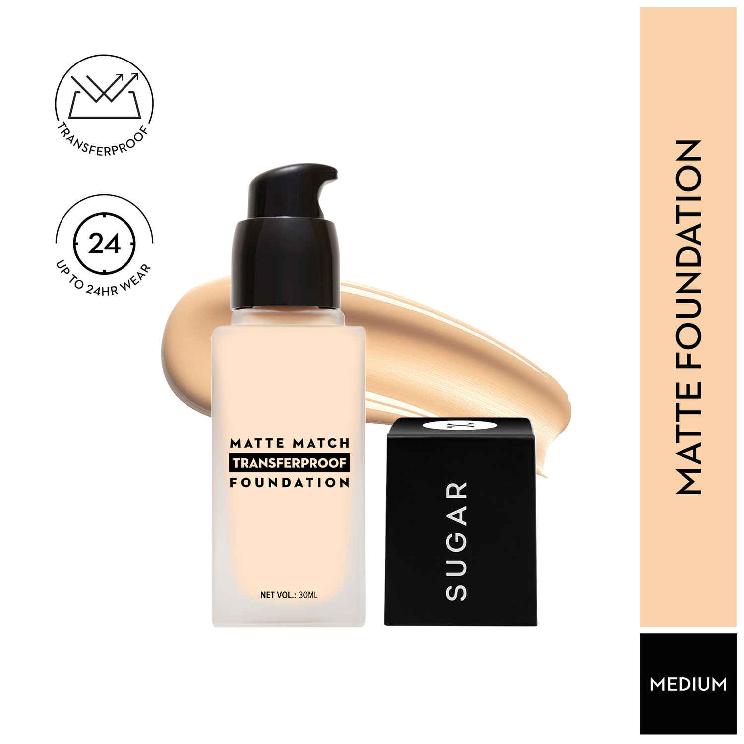 SUGAR Matte Match Transferproof Foundation 37 Freddo 30Ml (599)