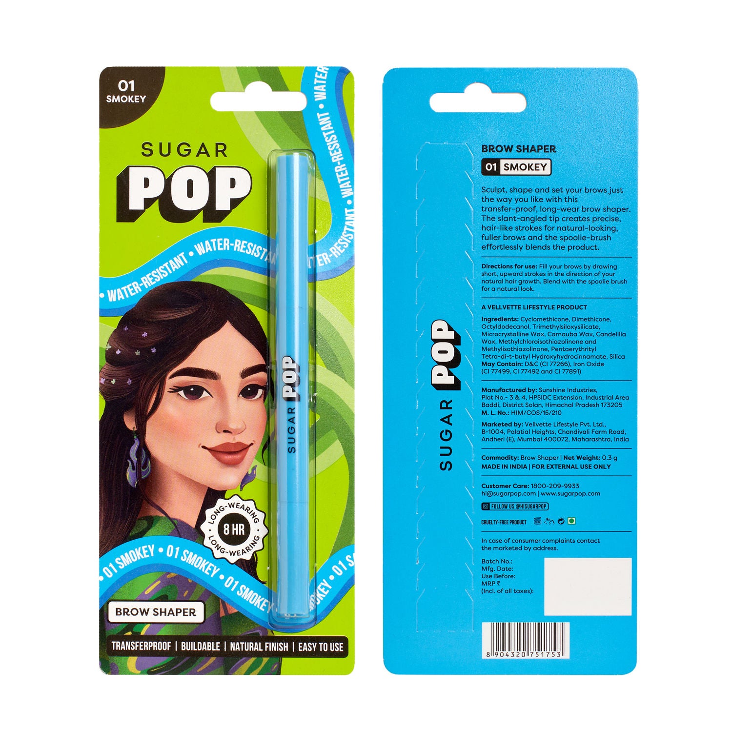 SUGAR SUGAR POP Brow Shaper01 Smokey 0.3G (329)