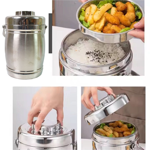 Stainless Steel Lunch Box Insulated Lunch Box Double Vacuumlayer (2.2 Ltr)