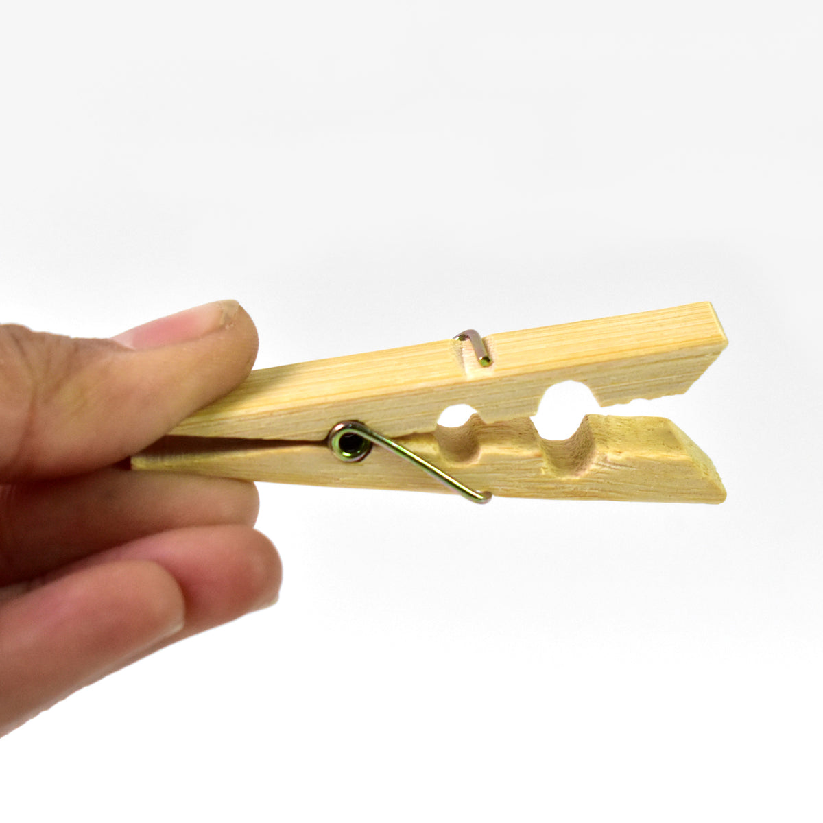 Heavy Duty Bamboo Wooden Cloth Clips Pegs (20 Pcs Set)