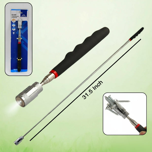 1 Pc Telescopic Pick up Tool Magnetic Mini LED Magnet Tool for Picking up Screwdriver Nuts and Bolts Metal Screw Hand Tools