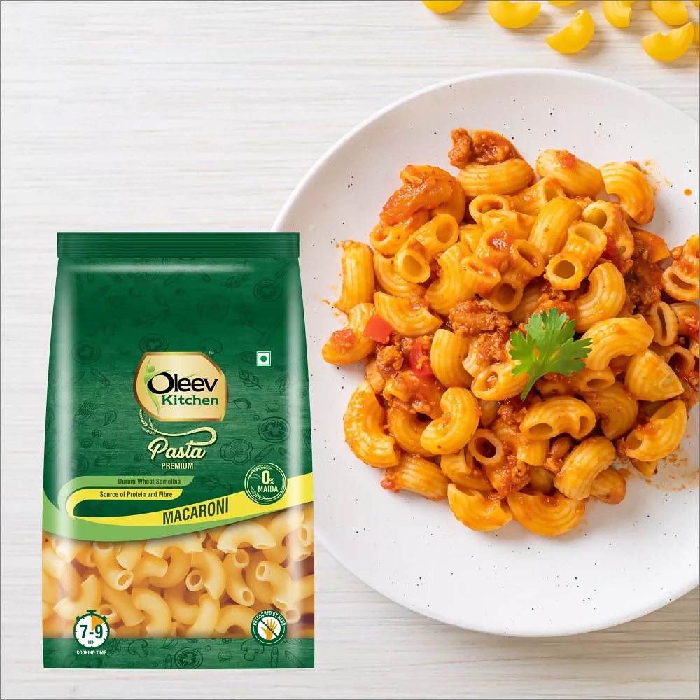 Oleev Kitchen No Maida Durum Wheat Macaroni 400g