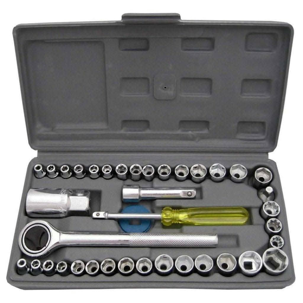 Socket Combination Toolkit For Iron Workshop, Hand Tool Kit (40 pcs) - HalfPe