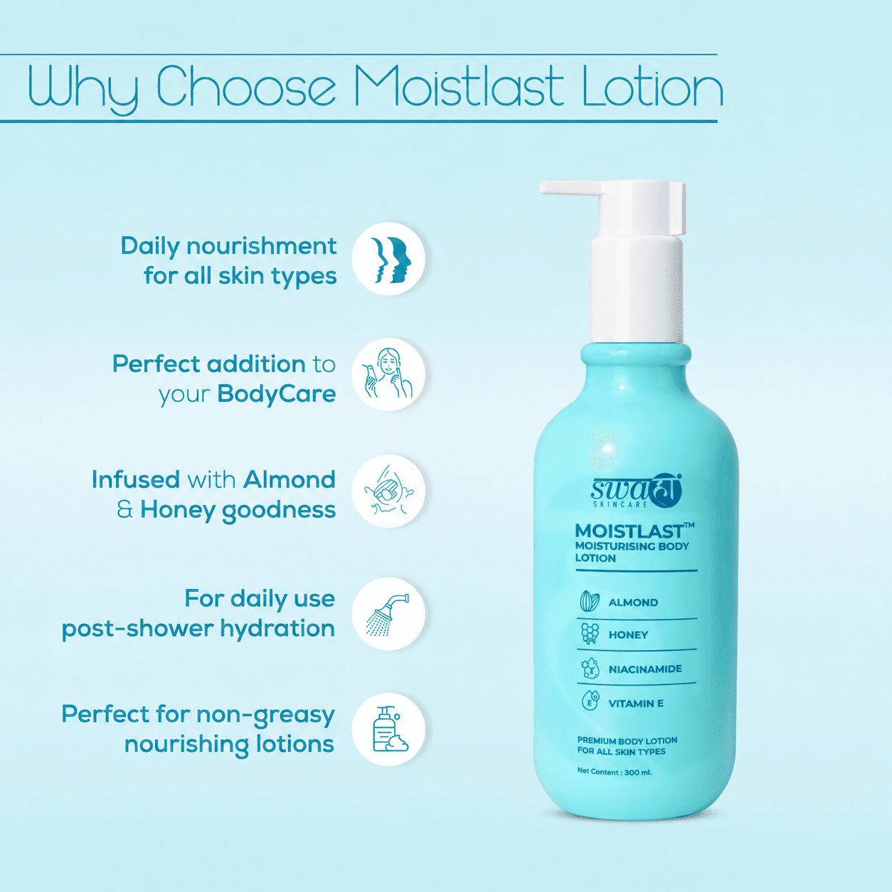 Moistlast Moisturising Body Lotion (250ml)