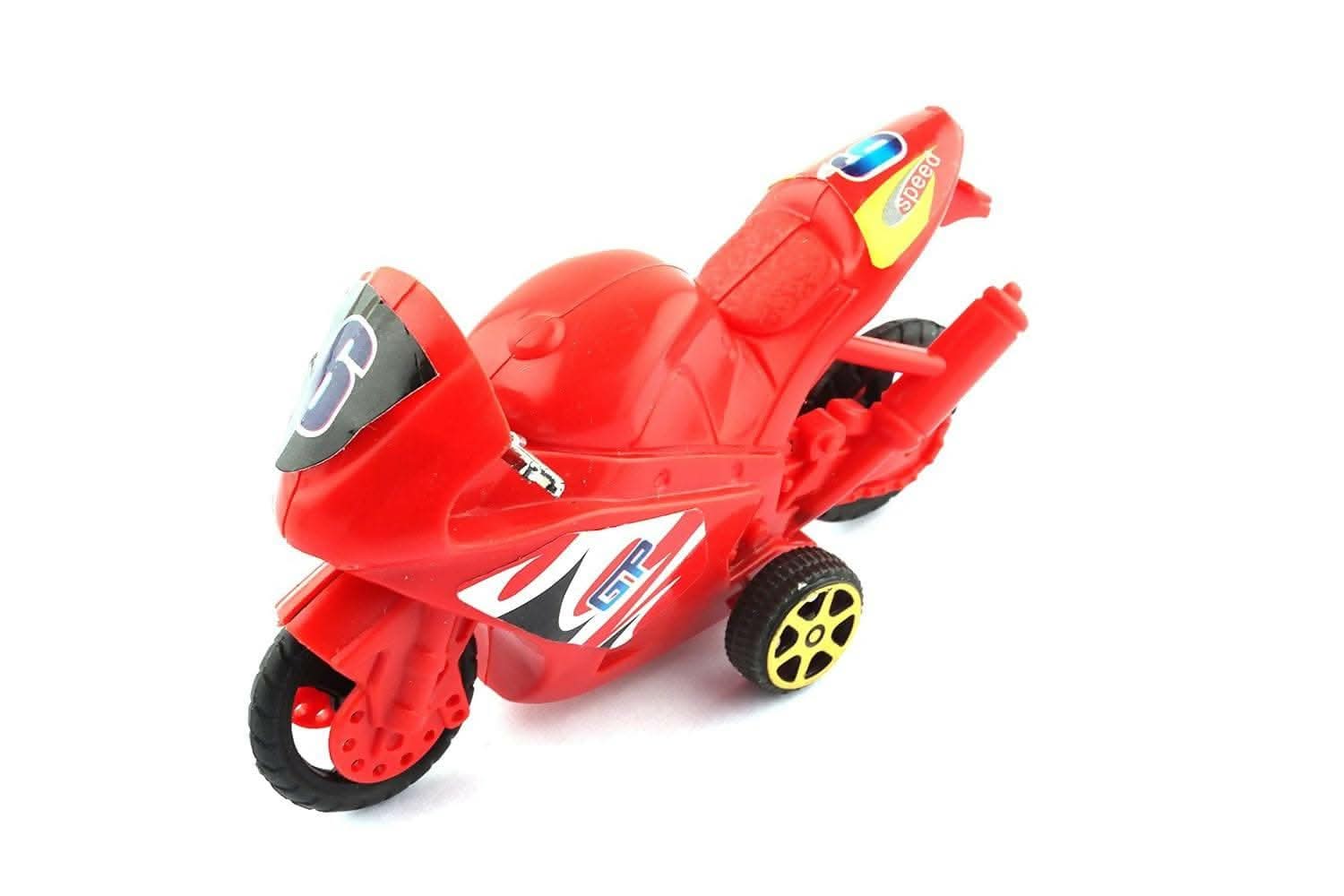 Generic Plastic Bike Toy for Kids (Red) - HalfPe