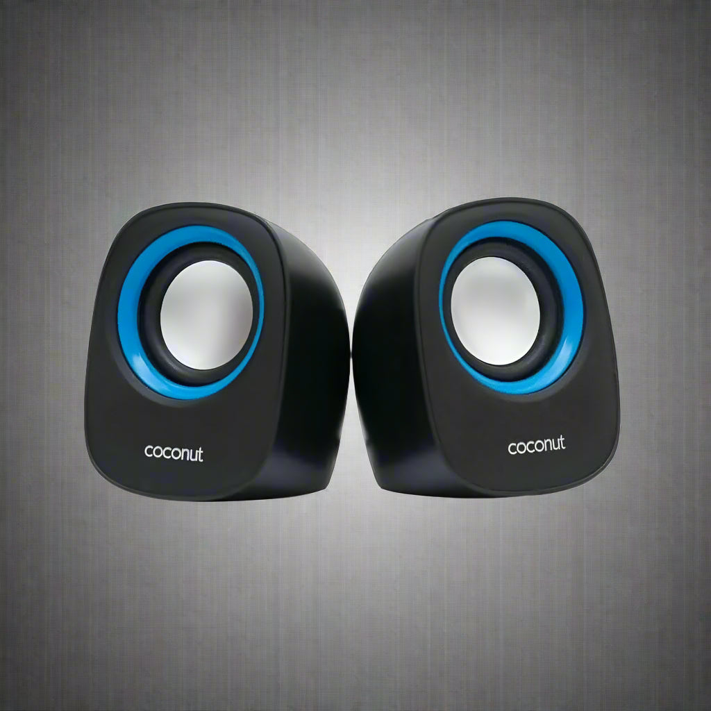 US07 USB Speaker for Laptop & Computer (Pack Of 2,Multi-Colour) - HalfPe