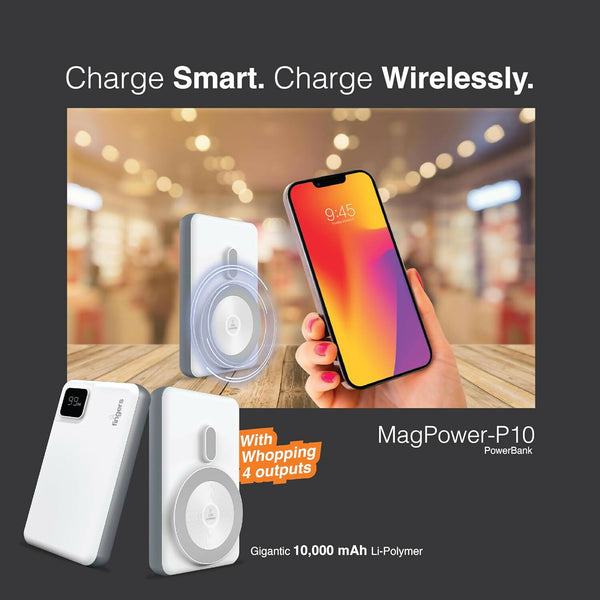 FINGERS MagPower-P10 10000mAh Power Bank with 22.5W Wired & 15W Wireless Charging