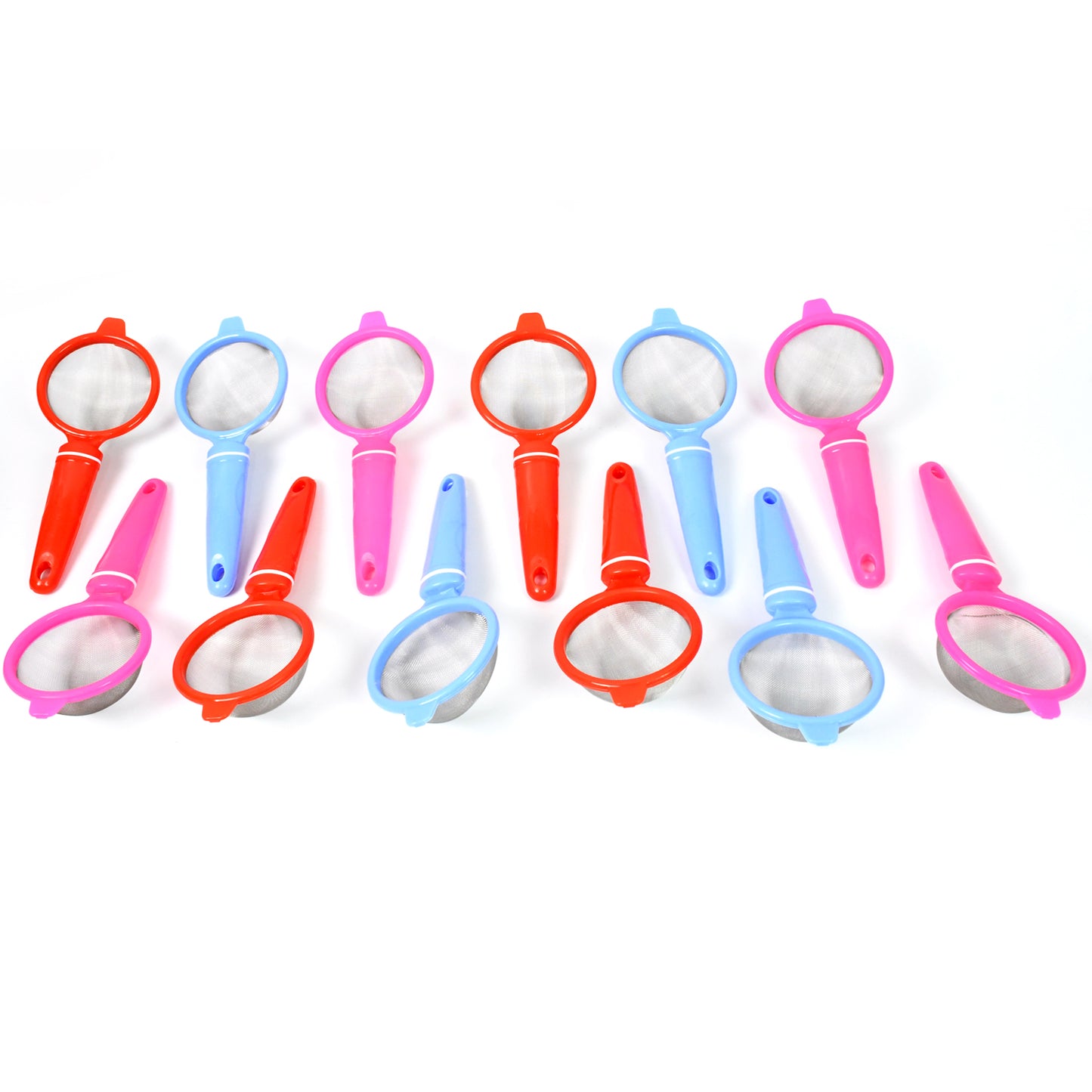 Plastic Multipurpose Tea and Coffee Strainer Kitchen Plastic Strainer Sieve / Chai Chalni / Tea chalni / Juicer Chalani (Pack of 12 Pcs)