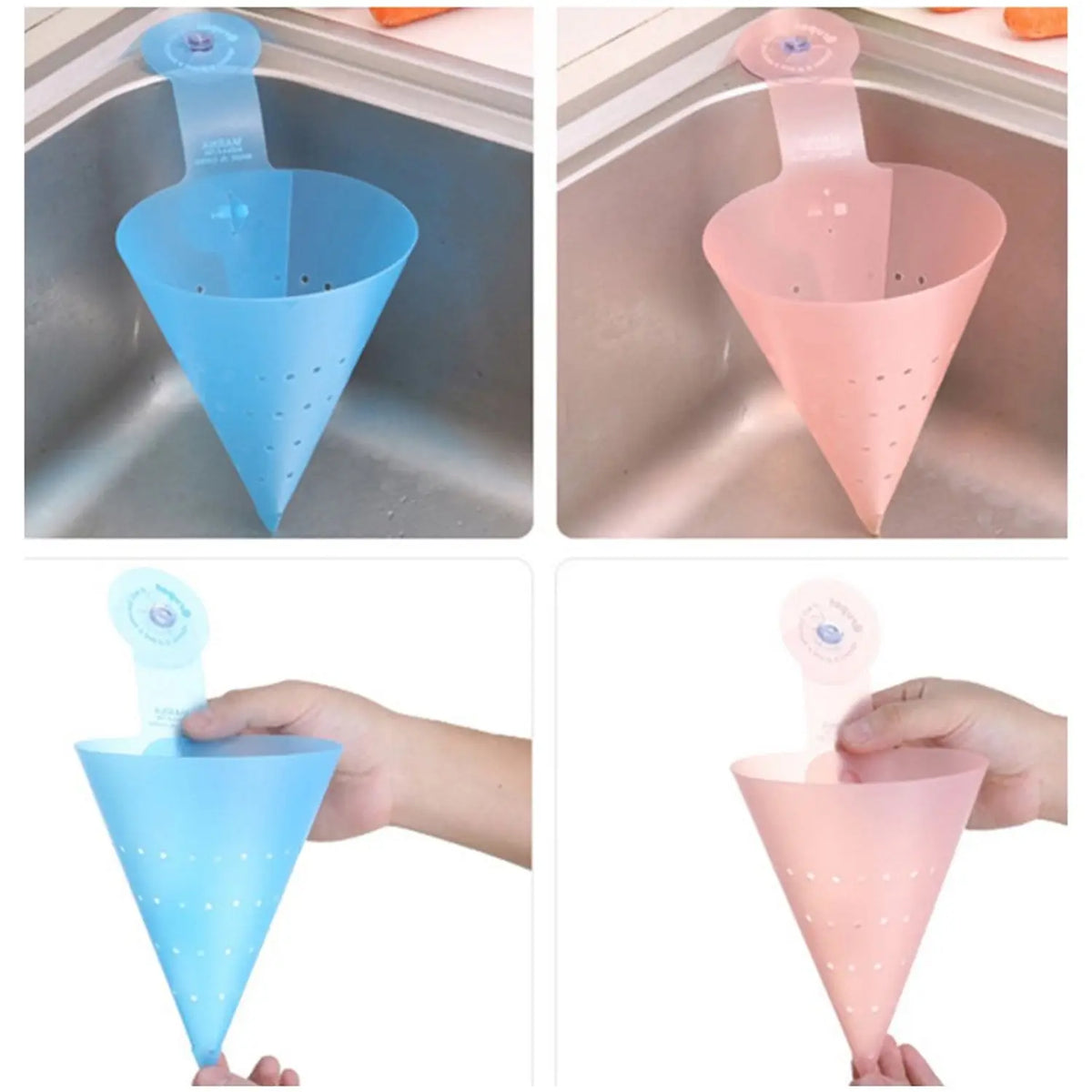 Multipurpose Hanging Sink Corner Strainer With Suction Cup (1 Pc) HP DD