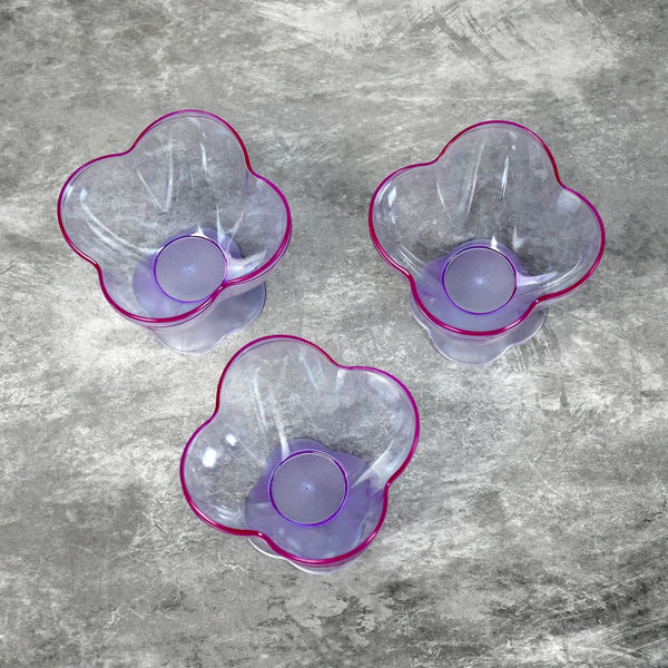 Plastic Dessert & Ice Cream Bowls Set – 6pcs