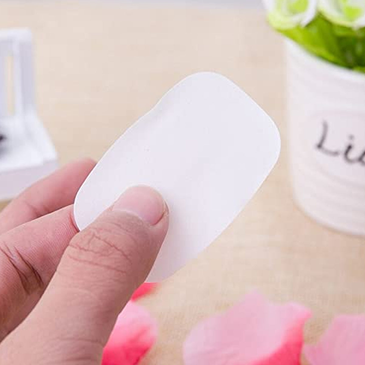 Portable Easy Carry Travel Paper Soap Sheet With Mini Box (20 Sheets In A Pack Approx Mix Color)