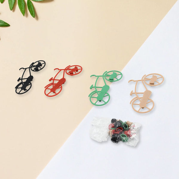 Bicycle Key Holder Wall Hook – Plastic, Decorative (Pack of 4)
